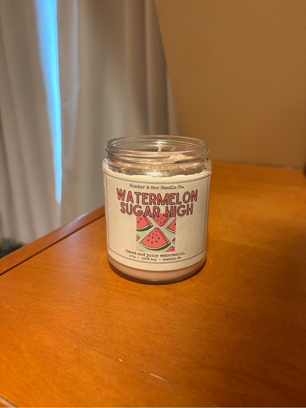 Harry Styles Watermelon Sugar High Scented Candle - Hunter & Her Candle Co.